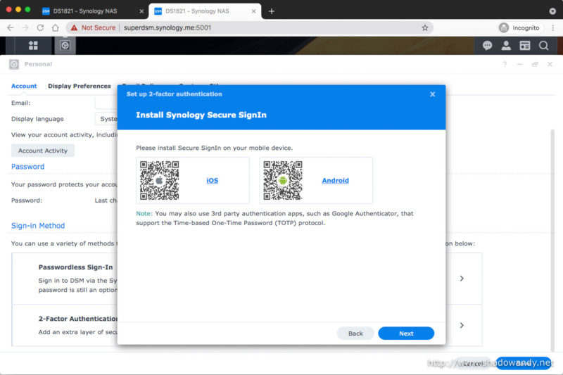 Other than Secure SignIn, you can also use Google Authenticator.