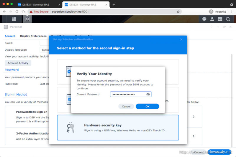 Verifying my identity to prevent me from setting 2FA on the wrong account or vice versa.