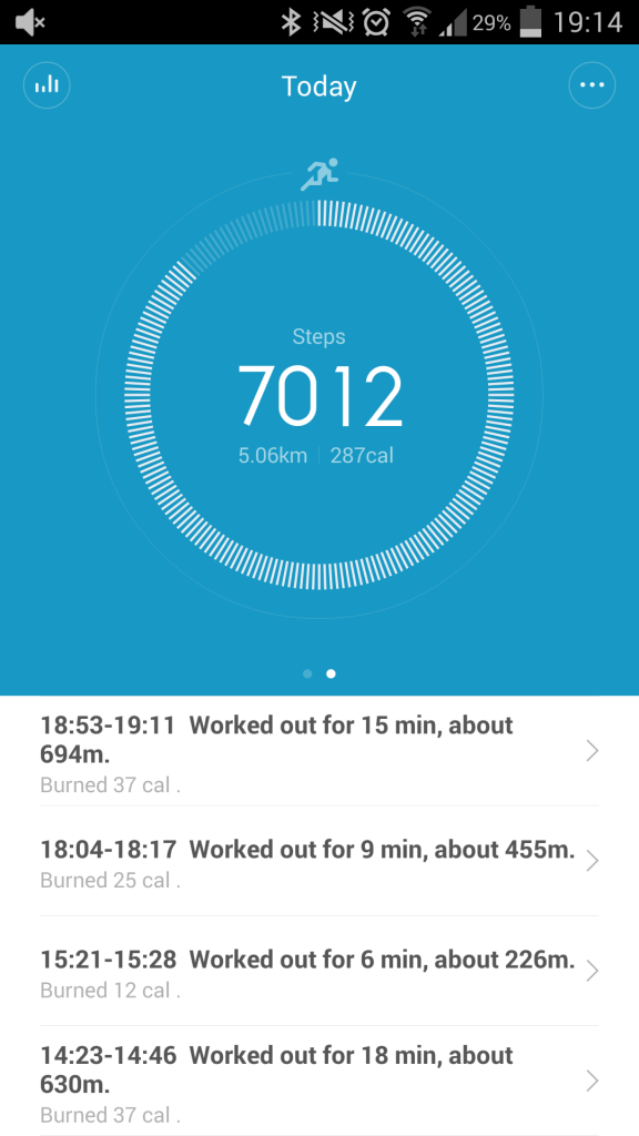 Tracking the number of steps you have taken