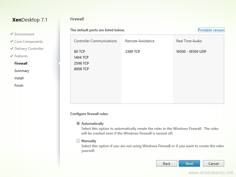 Take note of the ports required and open then on your network firewall and Windows Firewall.