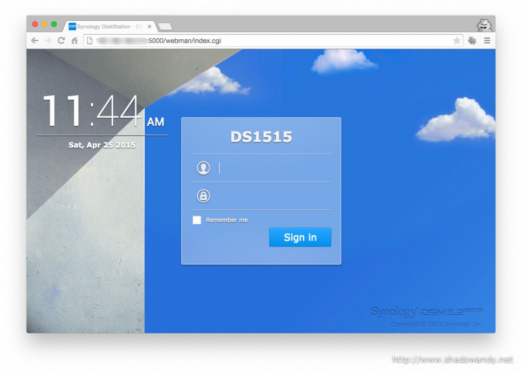 The Synology DS1515+ is up and running!