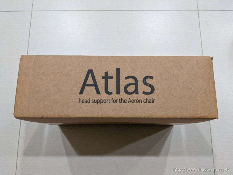 Atlas head support for the Herman Miller Aeron chair.