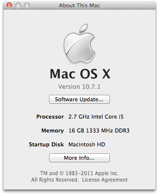 System now having 16GB of RAM