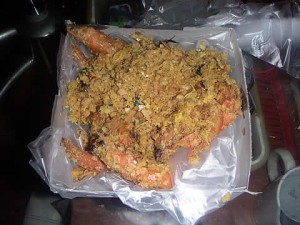 may2008dinner02 oat prawns