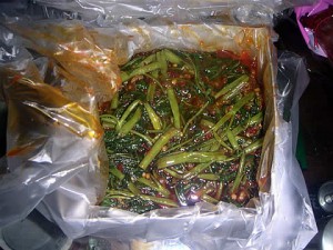 may2008dinner03 sambal kangkong