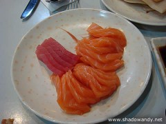 Sakura - Salmon and Tuna Sashimi!!!!