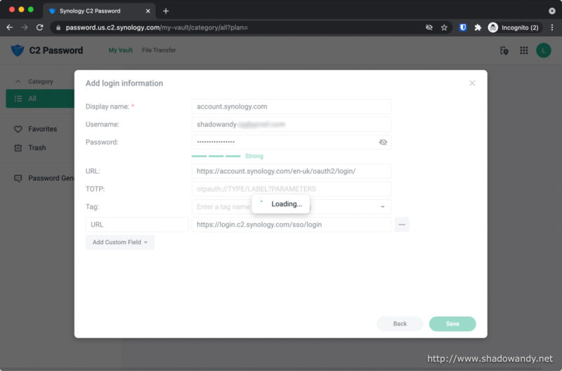 Additional custom field can be added too. I added another URL match for this login item.