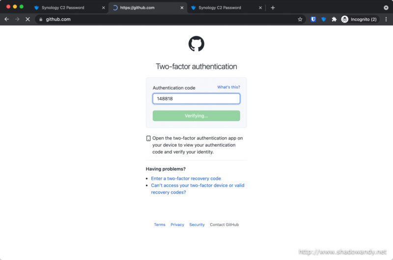 TOTP accepted and logged in successfully.