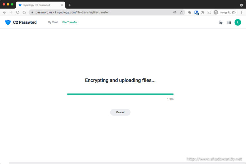 Uploading the file and it is dependent on your Internet speed.