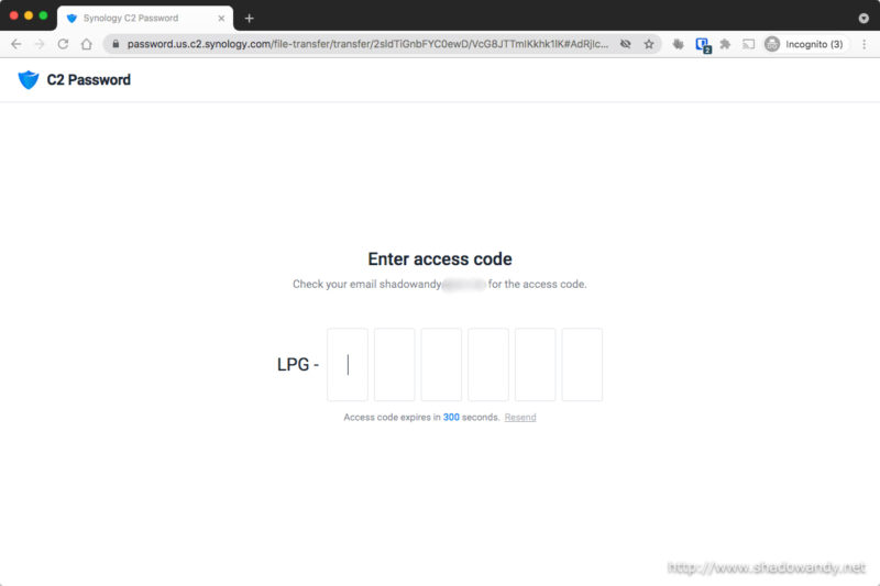 An authorized recipient will be prompted for an one-time password (OTP). The OTP would be sent to the entered email address.